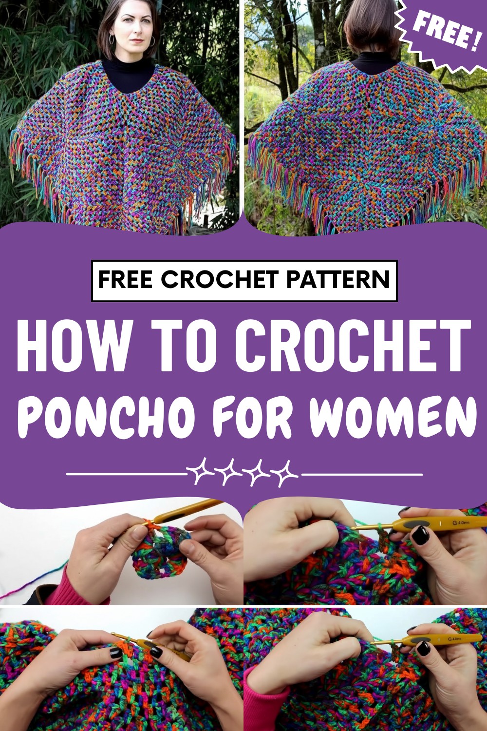 Crochet Poncho For Women