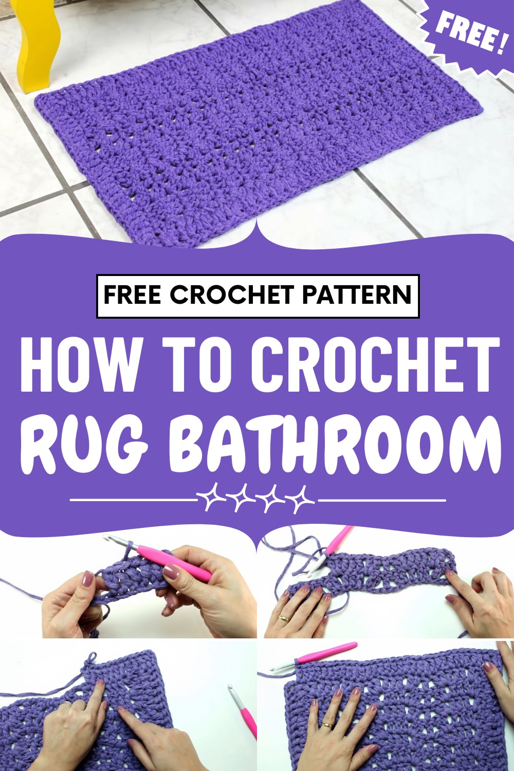 Crochet Rug Bathroom