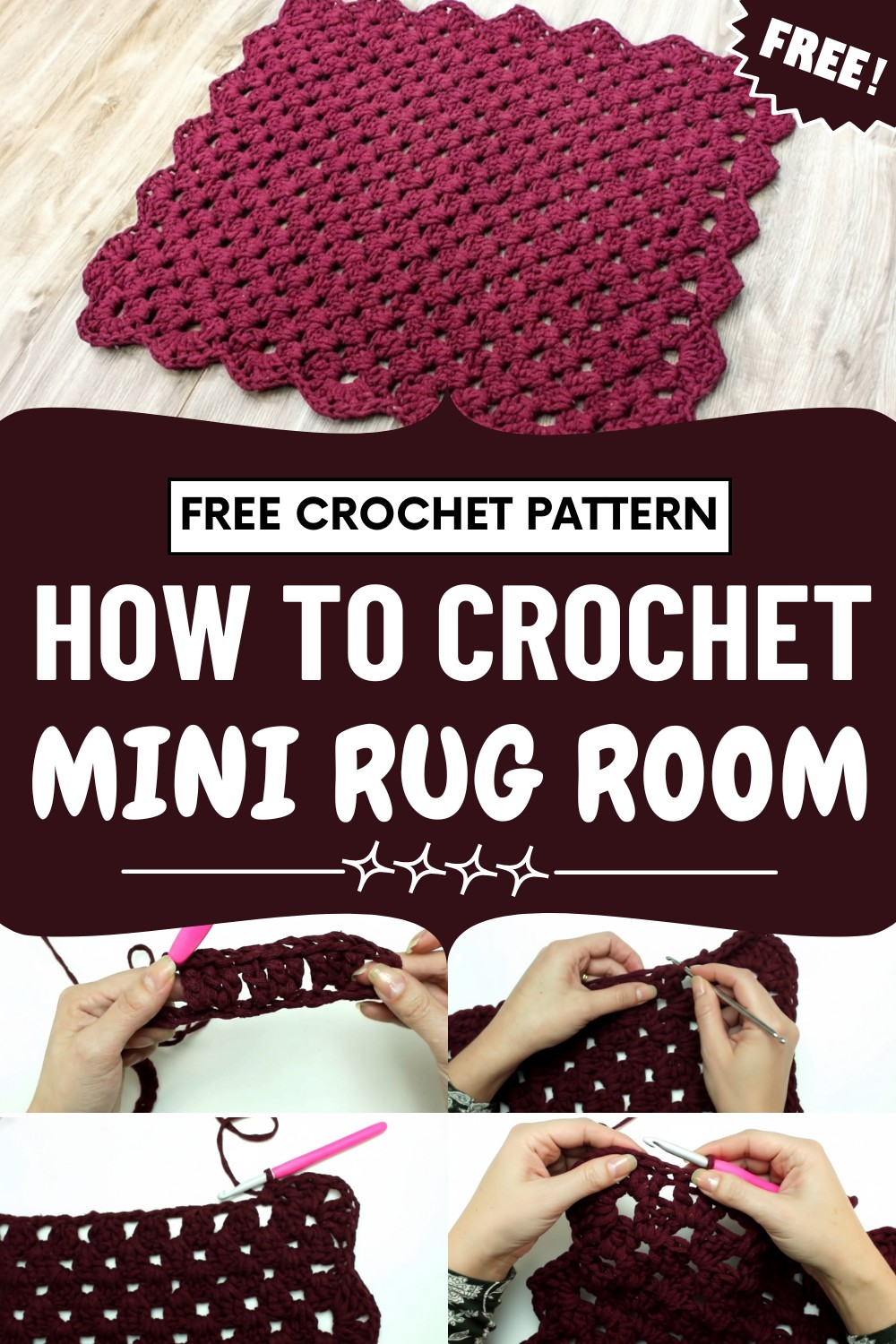 Crochet Rug room