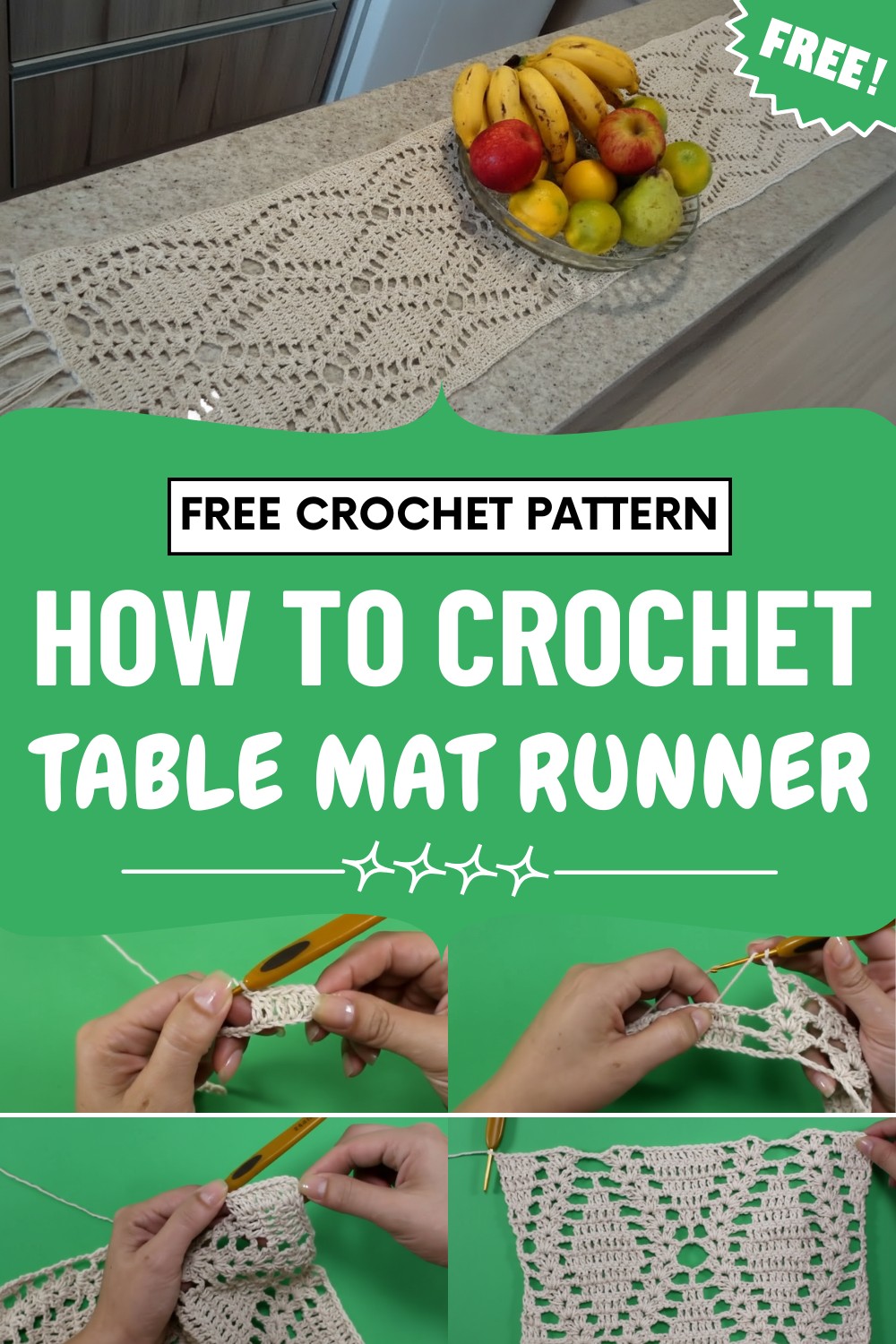 Crochet Table Mat Runner