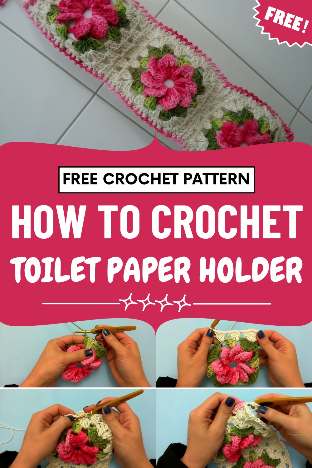 Crochet Toilet Paper Holder