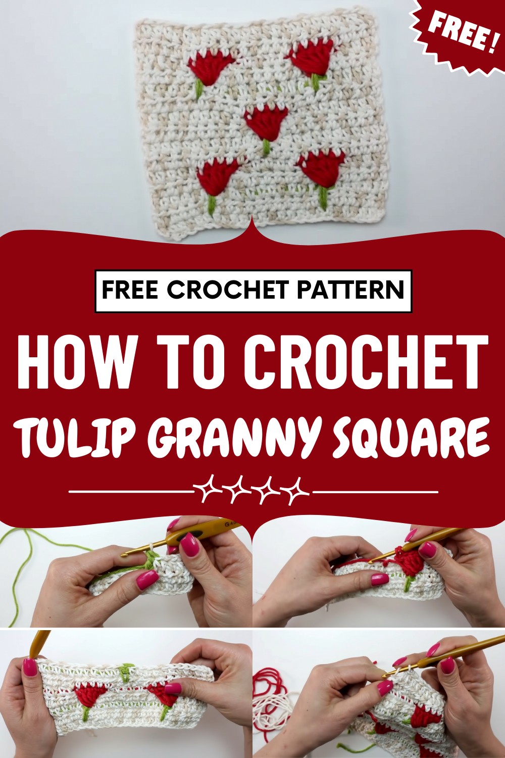 Crochet Tulip Granny Square