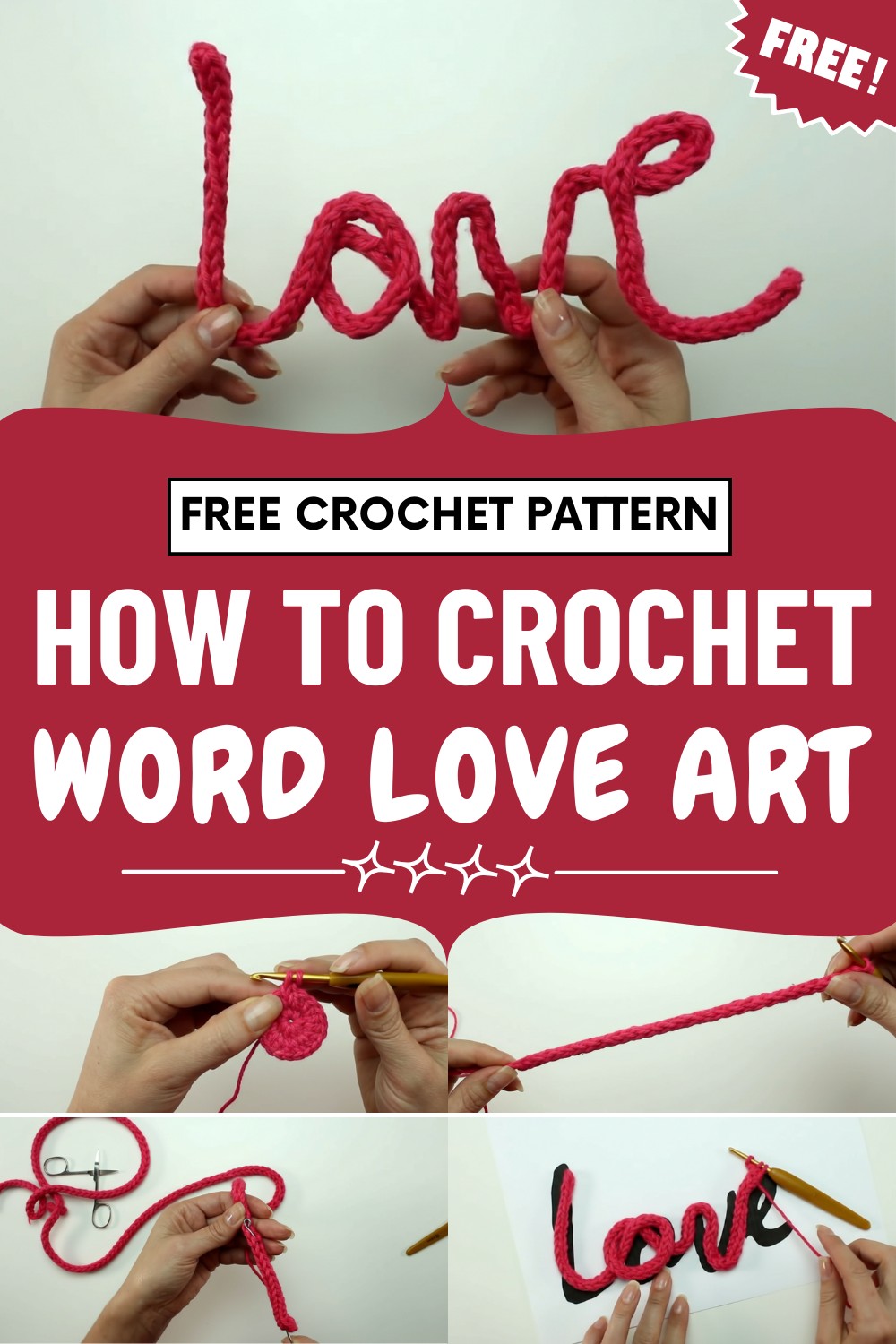 Crochet Word Love Art