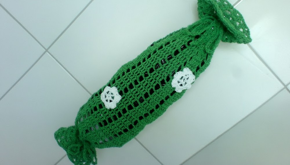 Crochet Drawstring Pouch