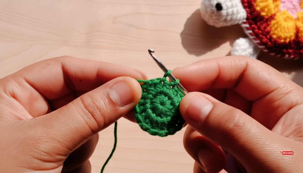 Crochet Turtle Bag Charm