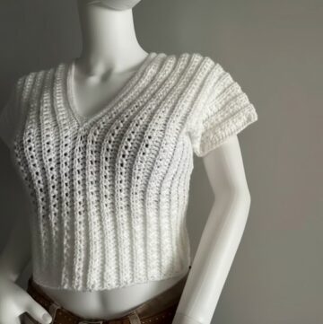 Crochet V-neck Top