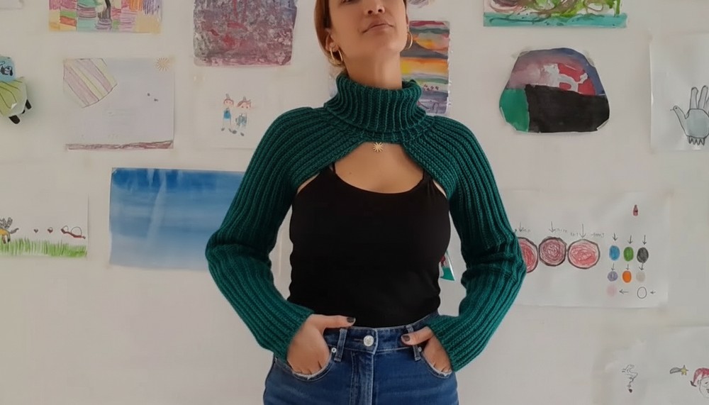 Crochet Arm Warmer Sweater