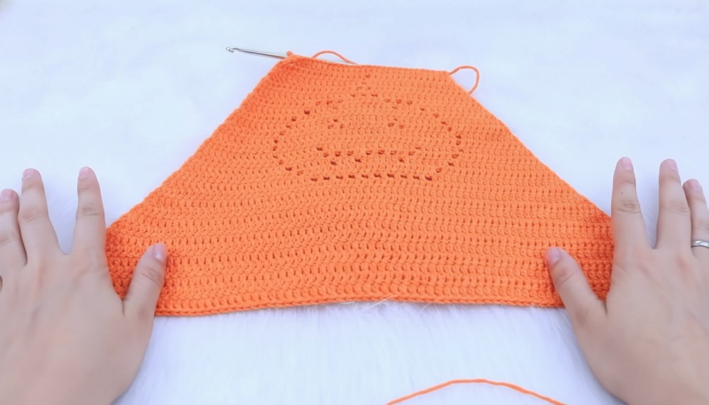 Crochet Pumpkin Halter Top