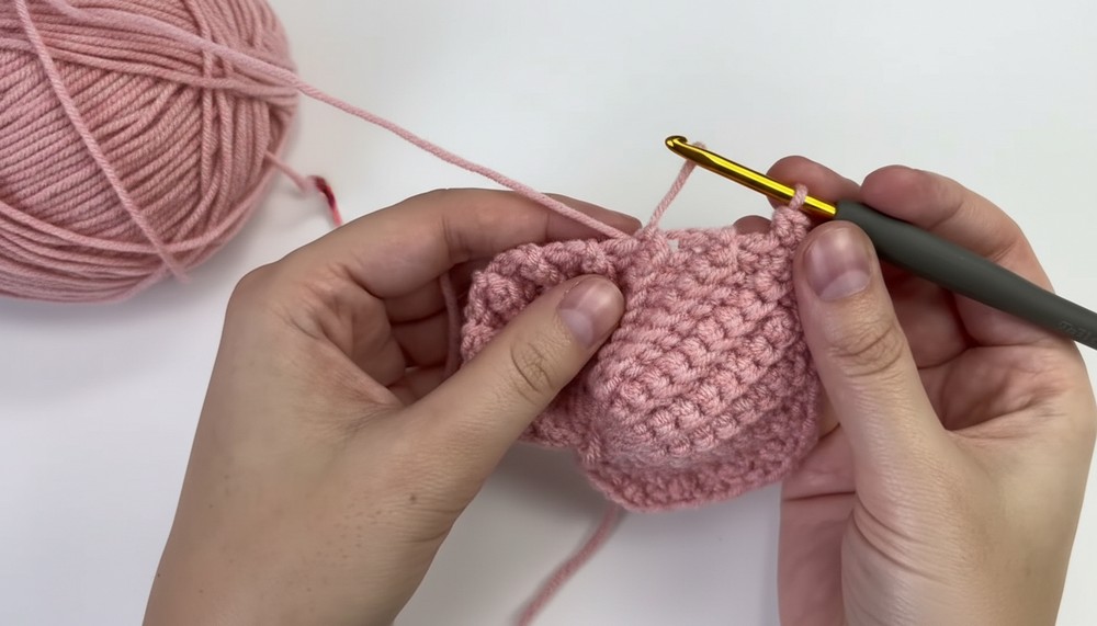 Crochet Heart Coaster