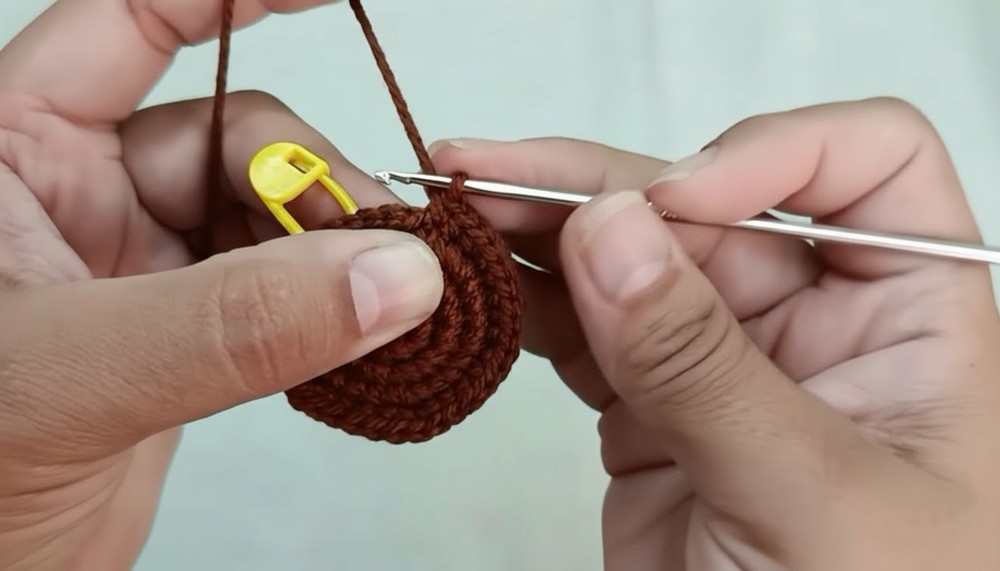 Crochet Coffee Cup Keychain 