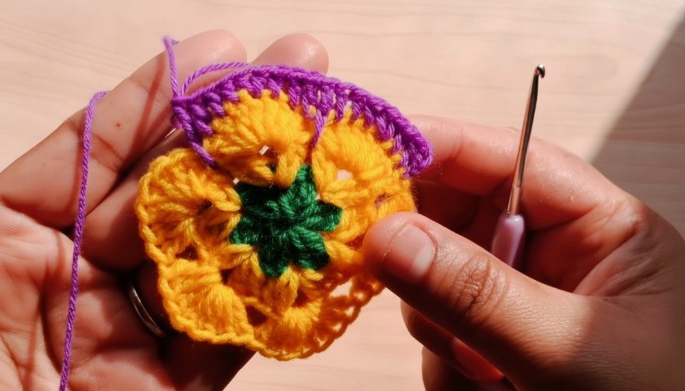 Crochet Turtle Bag Charm