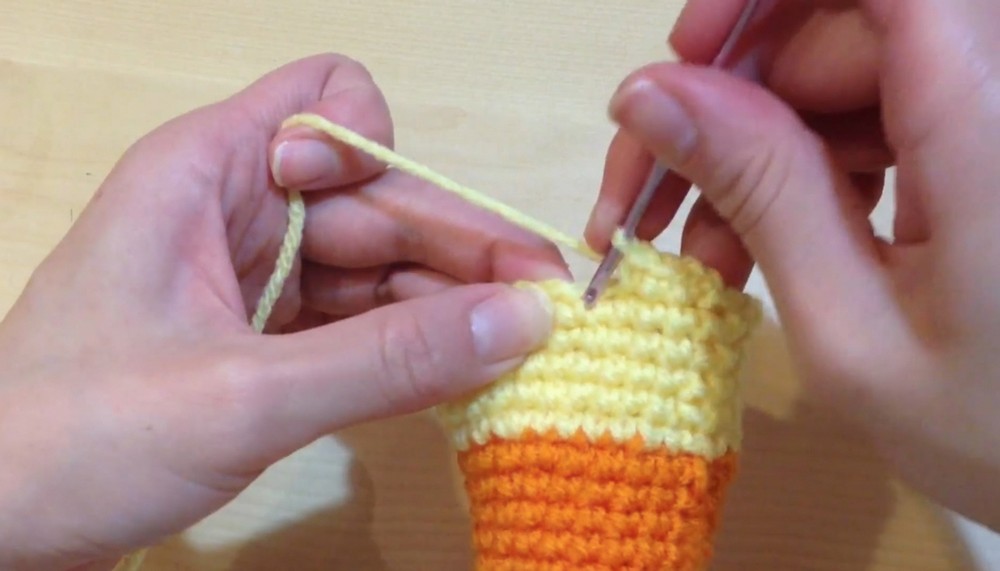 Crochet Candy Corn Amigurumi