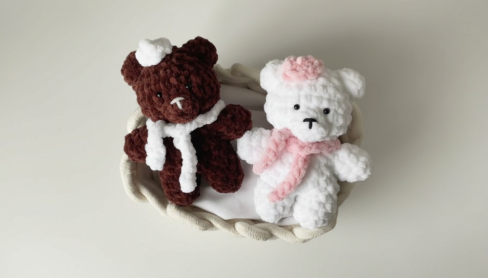 Crochet Plush Teddy Bears
