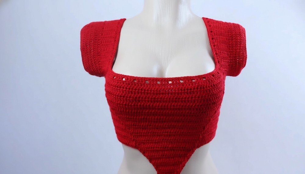 Crochet Corset Crop Top