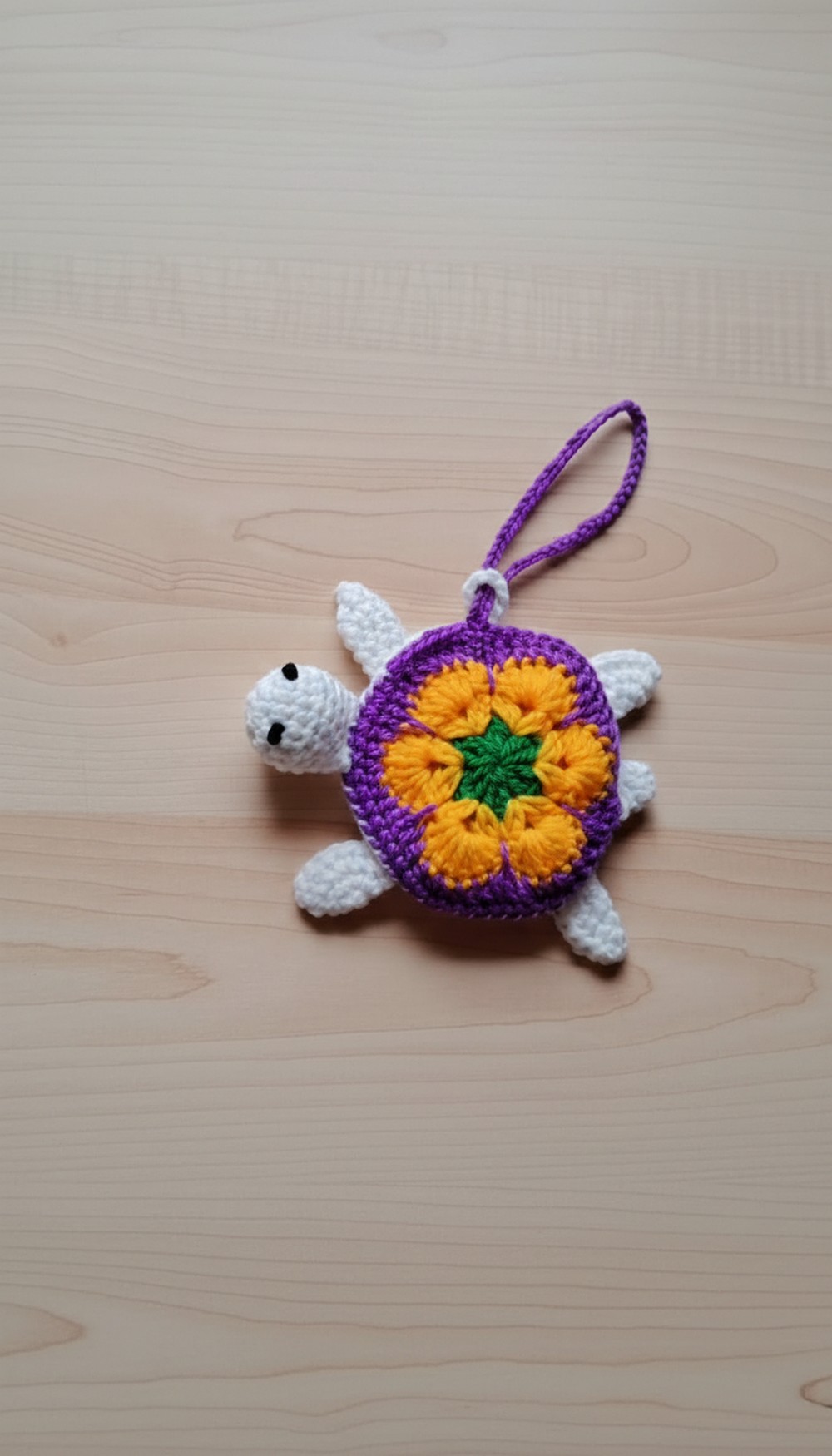 Crochet Turtle Bag Charm