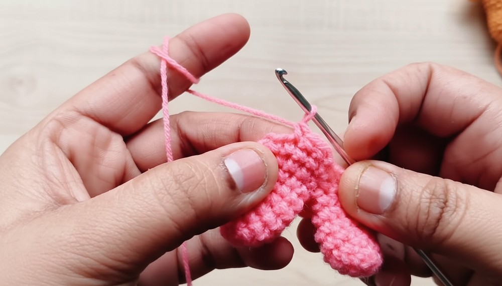 Lightweight Crochet Teddy Bear Keychain