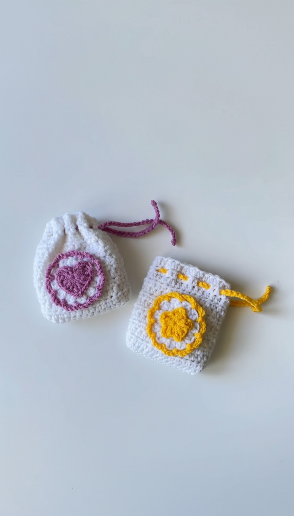 Crochet Drawstring Pouch