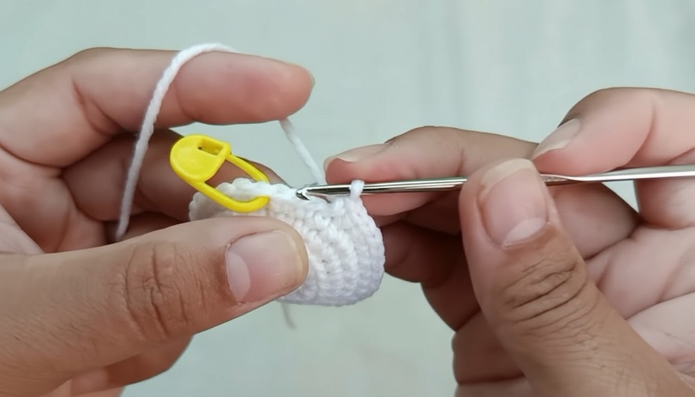 Crochet Coffee Cup Keychain 
