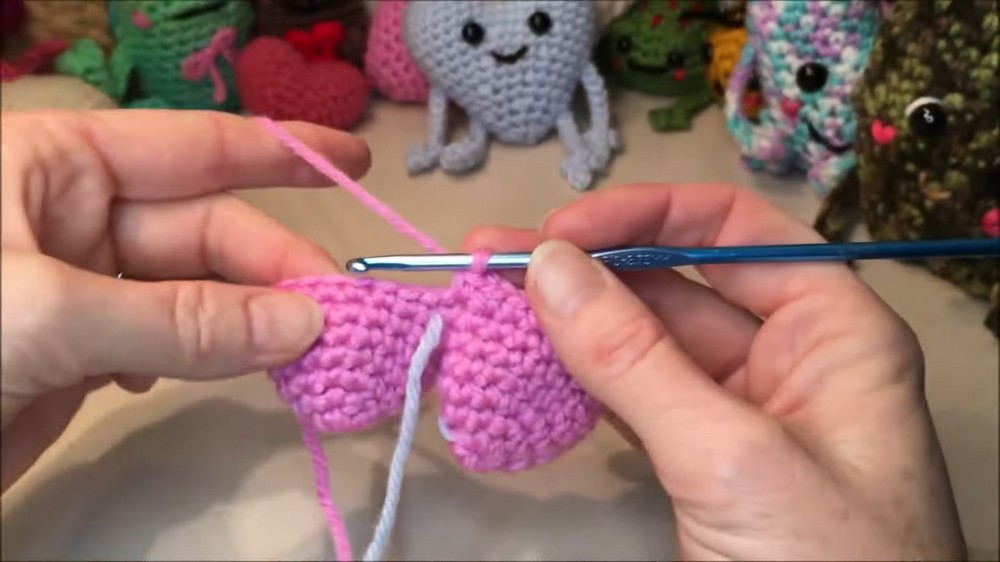Crochet Heart With Legs