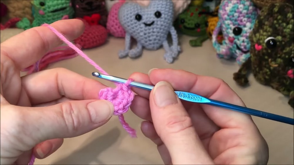 Crochet Heart With Legs