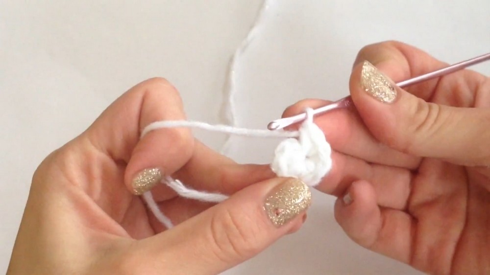 Crochet Snowman Ornament