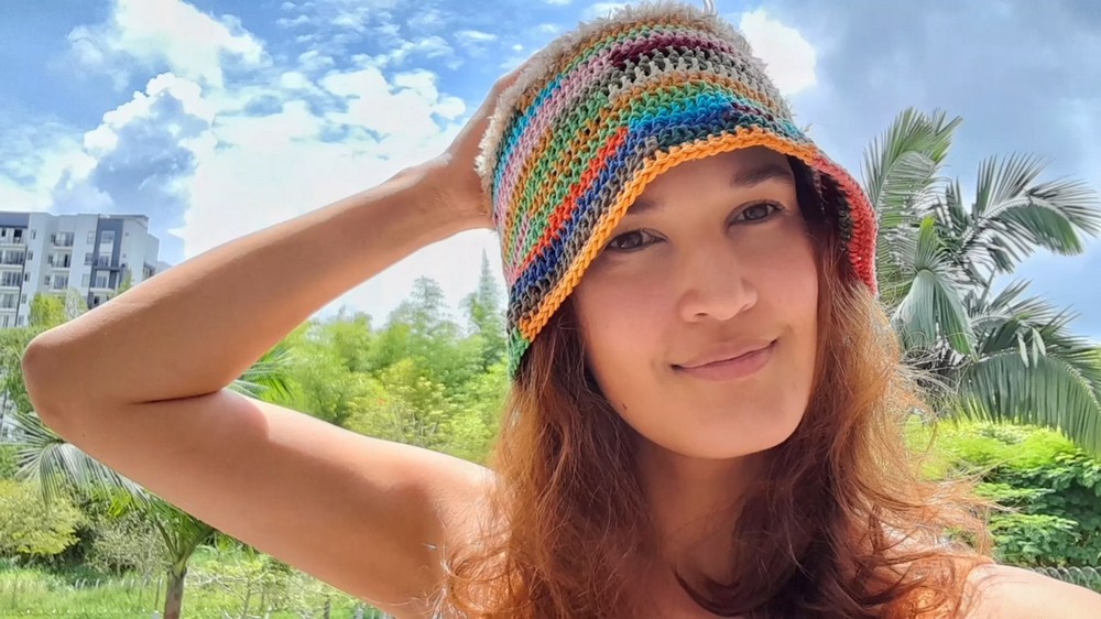 Crochet Colorful Bucket Hat