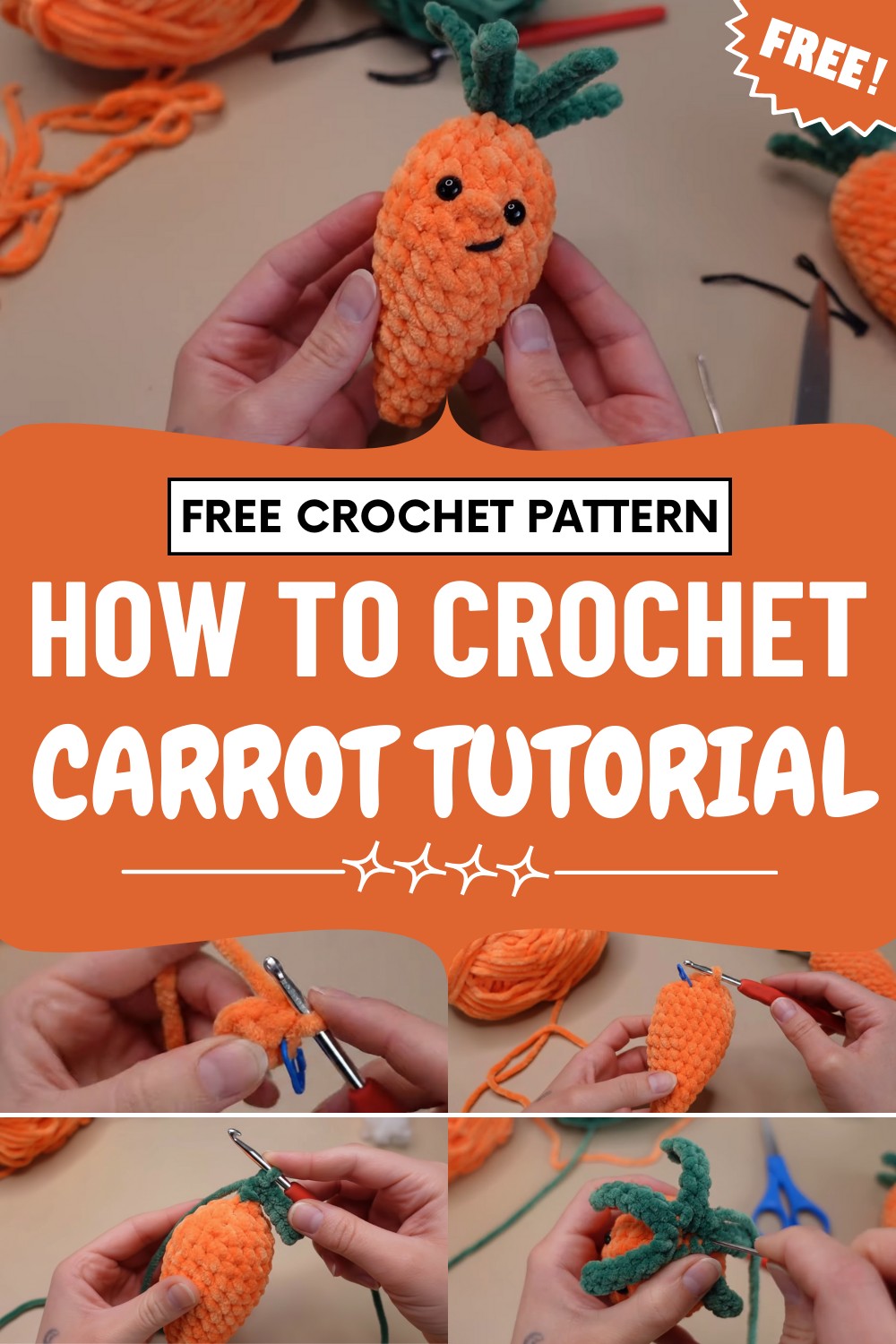 Crochet Carrot Tutorial