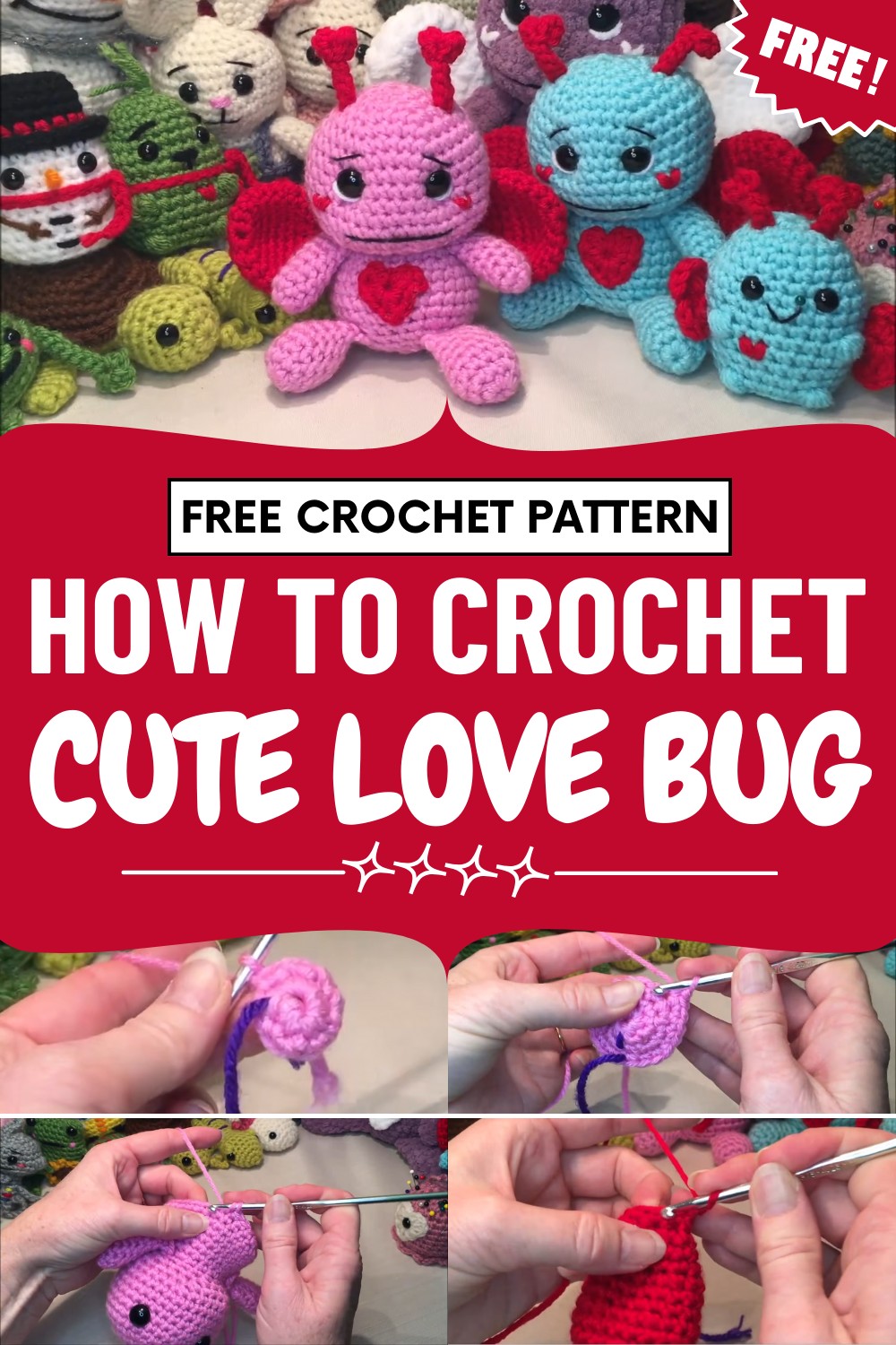 Crochet Cute Love Bug