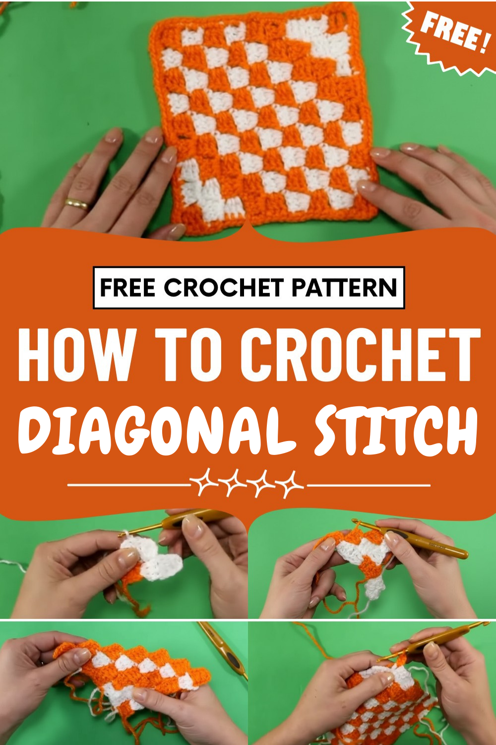 Textured Crochet Diagonal Stitch Pattern That Elevates Your Work - All ...