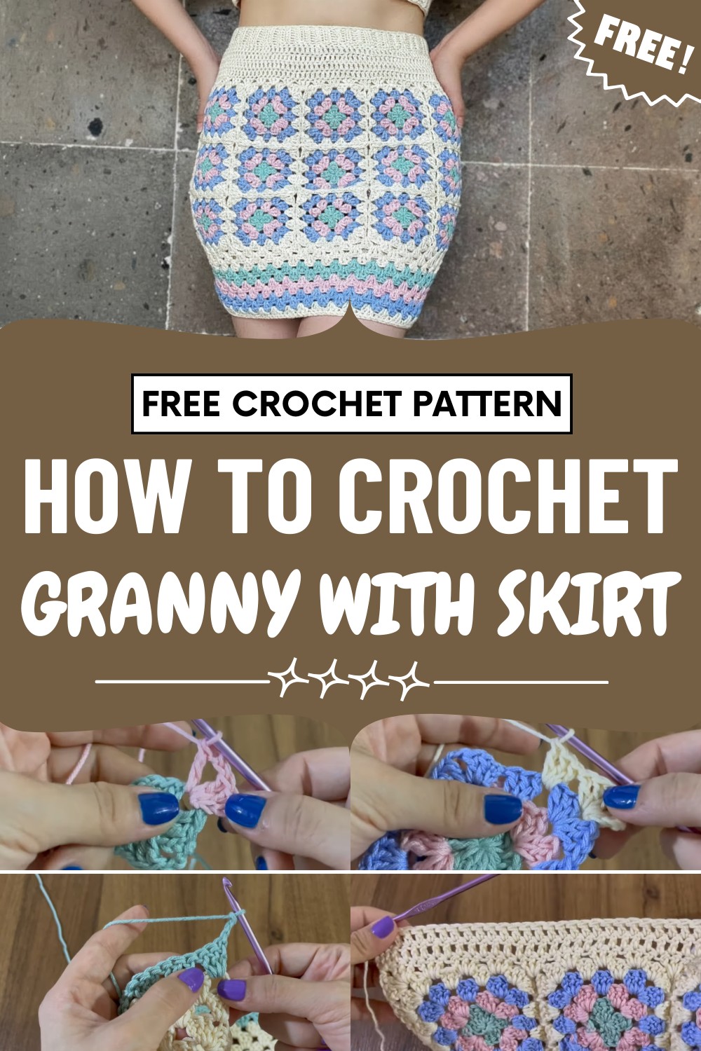Crochet Granny With Skirt