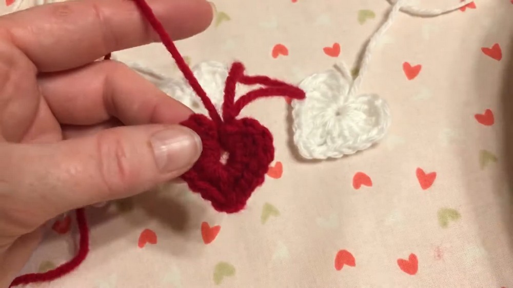 Crochet Mini Hearts 3 Sizes