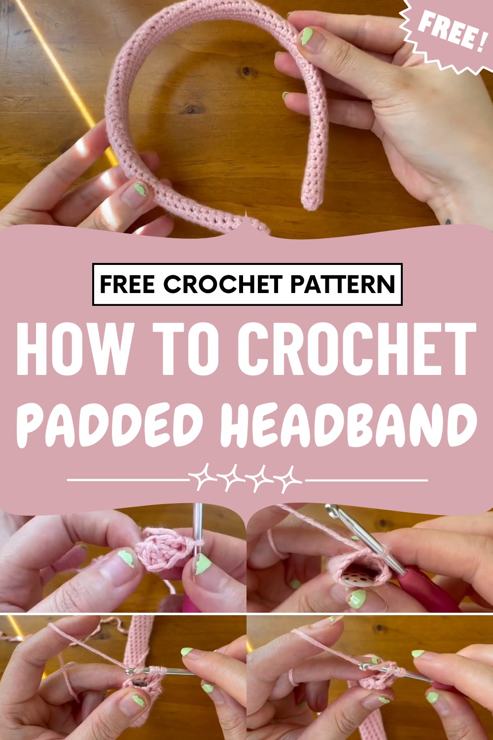 Crochet Padded Headband