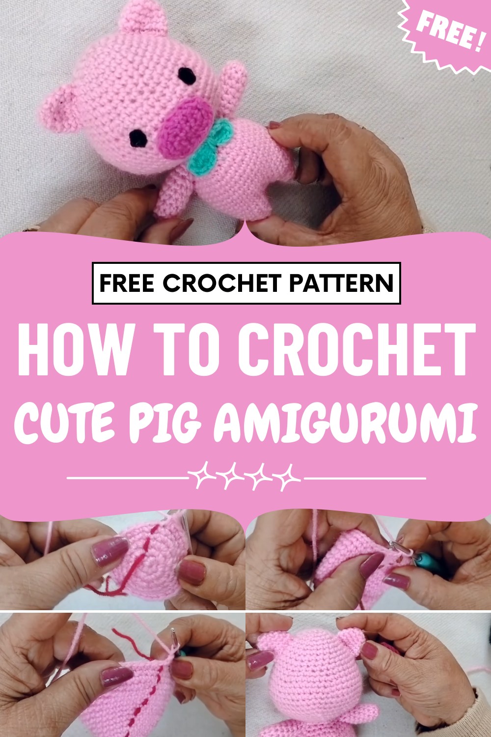 Crochet Pig Amigurumi