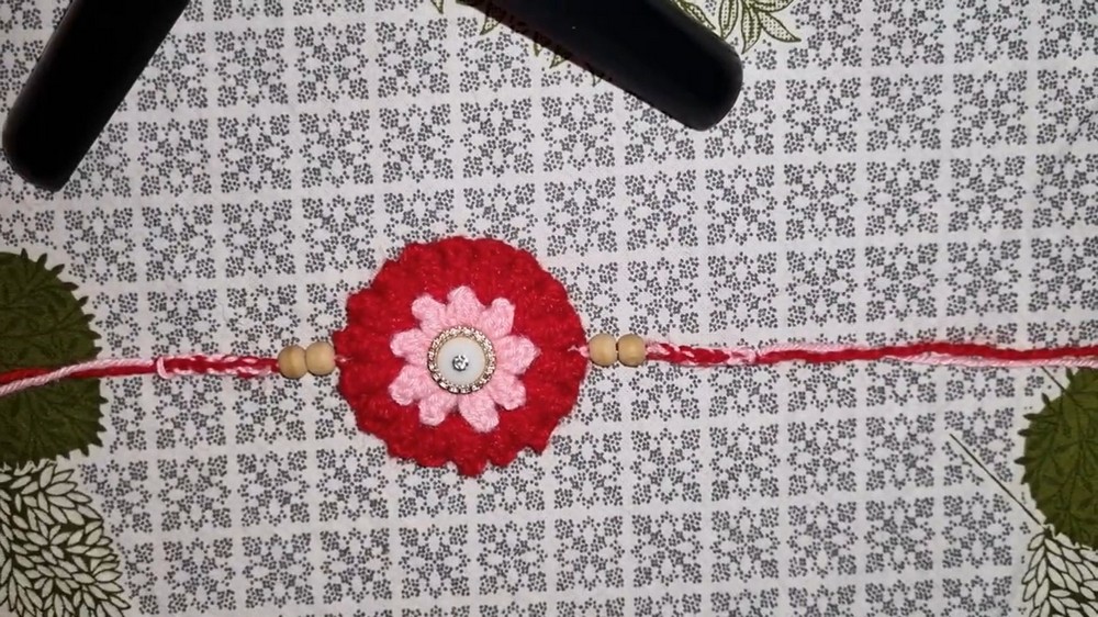 Crochet Flower Rakhi