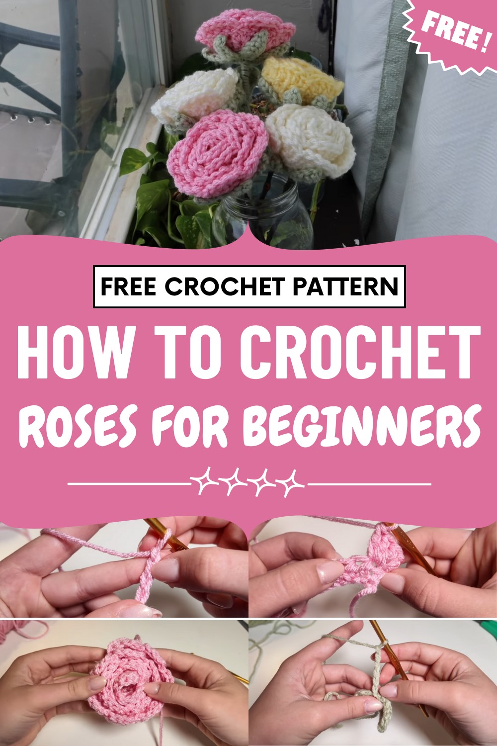 Crochet Roses For Beginners