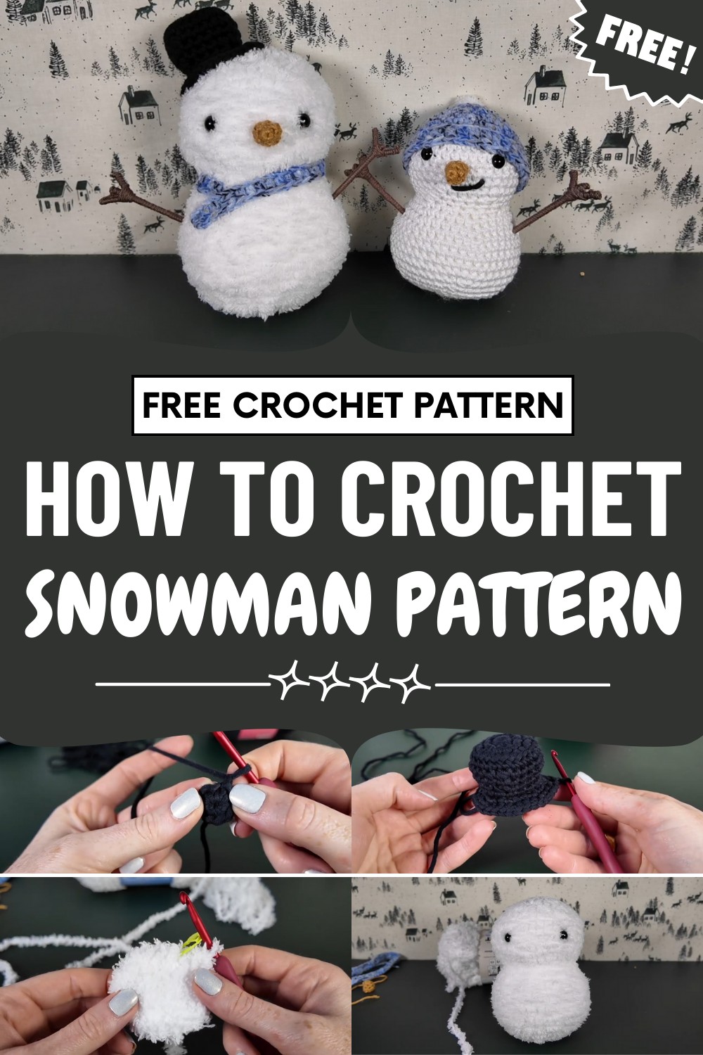 Crochet Snowman Pattern