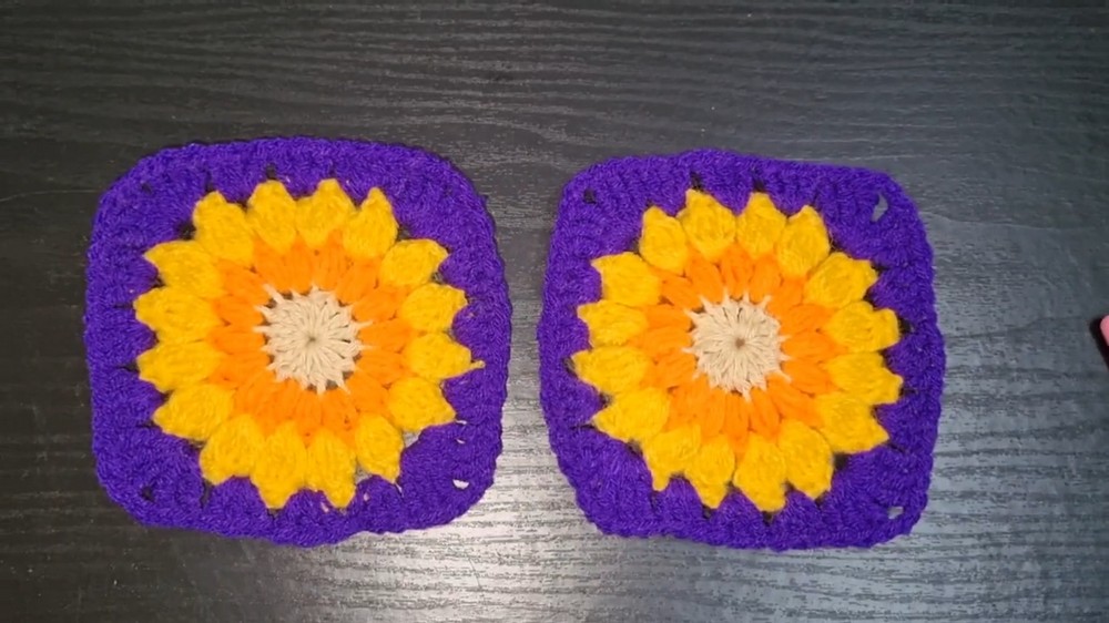 Crochet Granny Sunflower