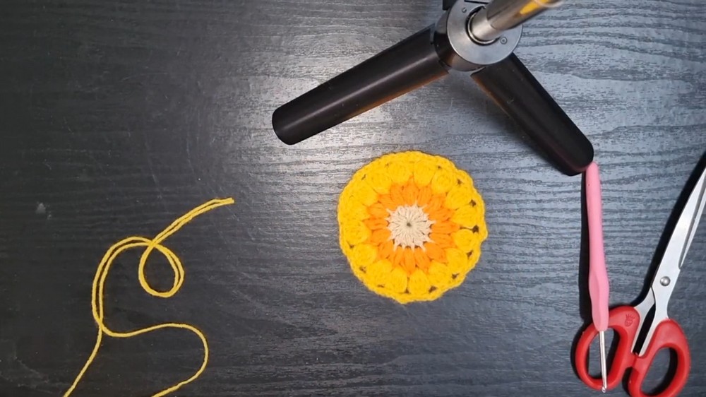 Crochet Granny Sunflower