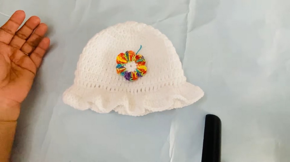 Crochet Ruffled Baby Hat