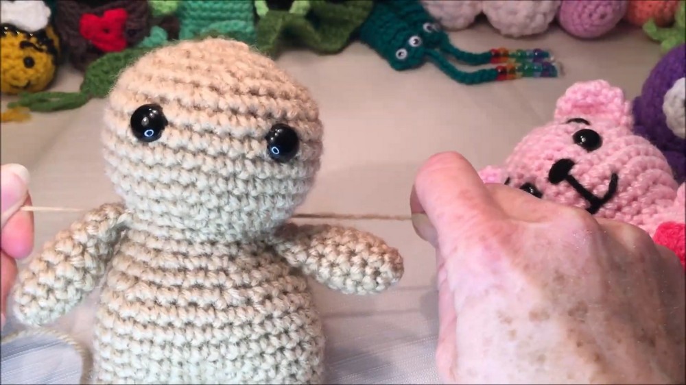 Crochet Love Heart Bear