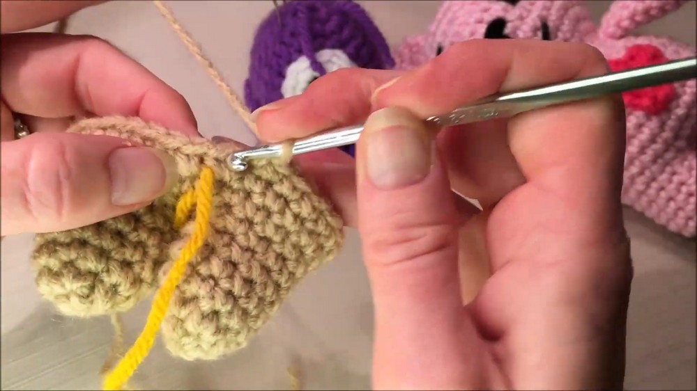 Crochet Love Heart Bear
