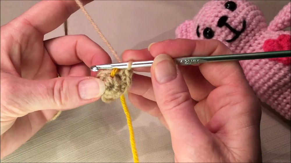 Crochet Love Heart Bear