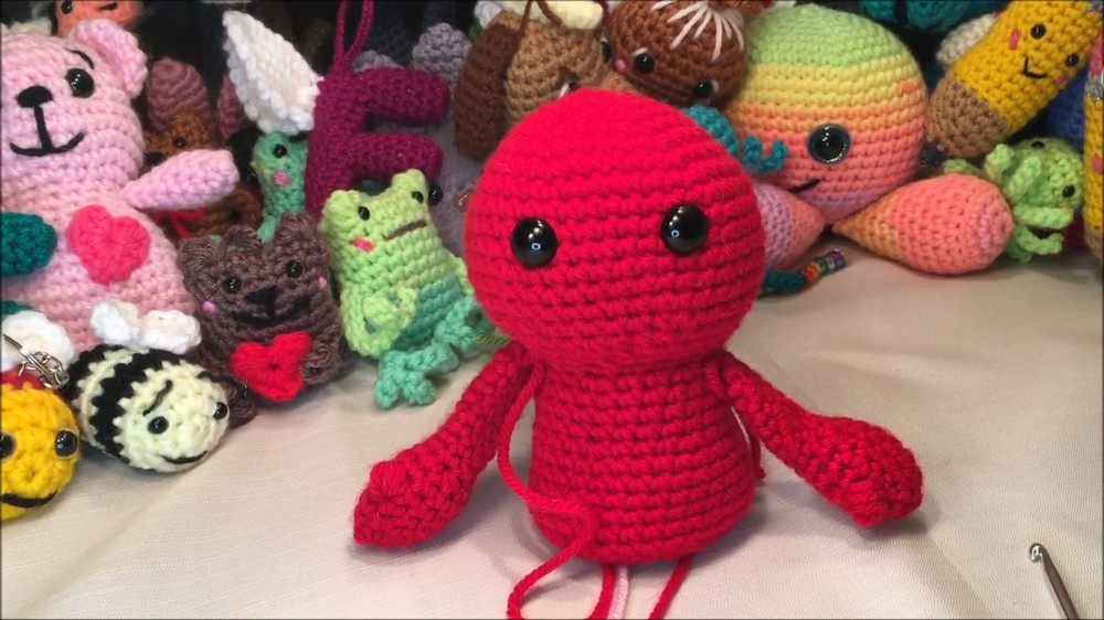 Crochet Devil Heart Amigurumi