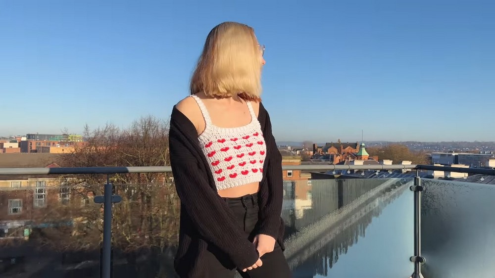 Crochet Heart Top