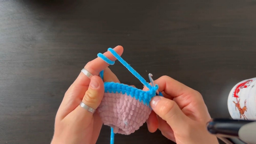 Crochet Donut Keychain