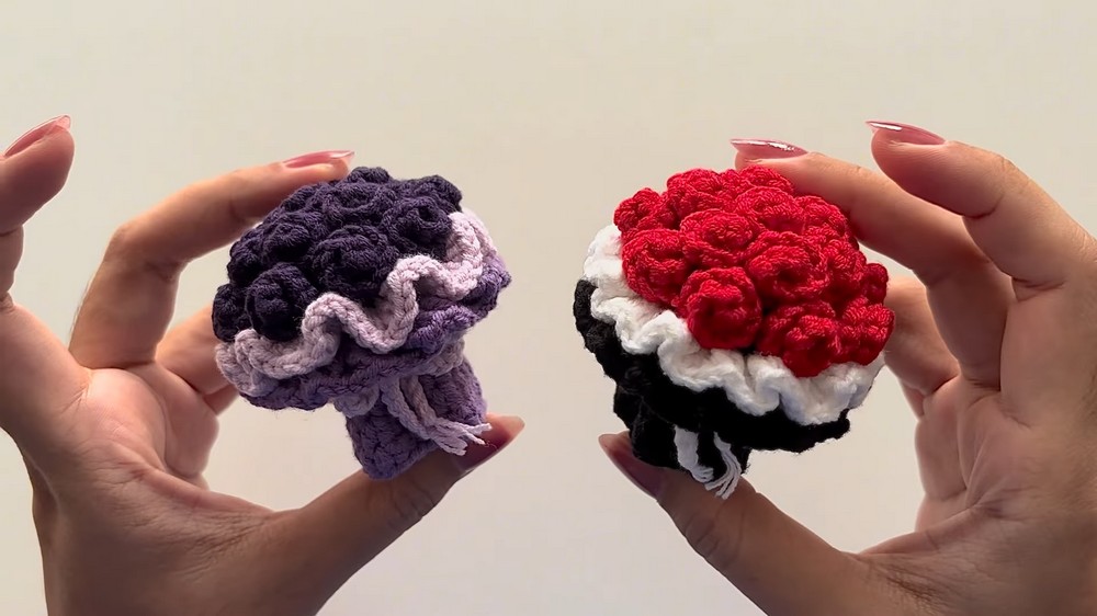 Crochet Mini Rose Bouquet