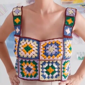 Crochet Granny Square Top