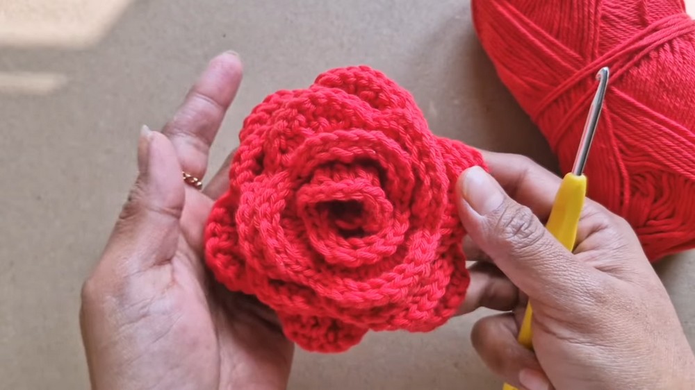 Crochet Rose Flower