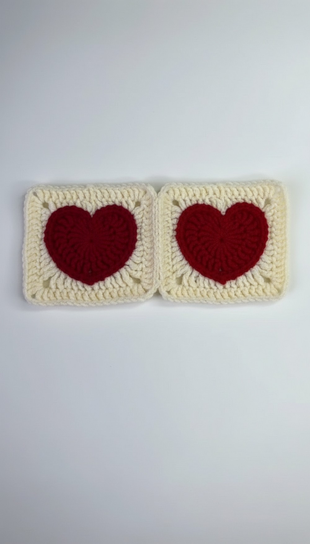 Crochet Heart Granny Square