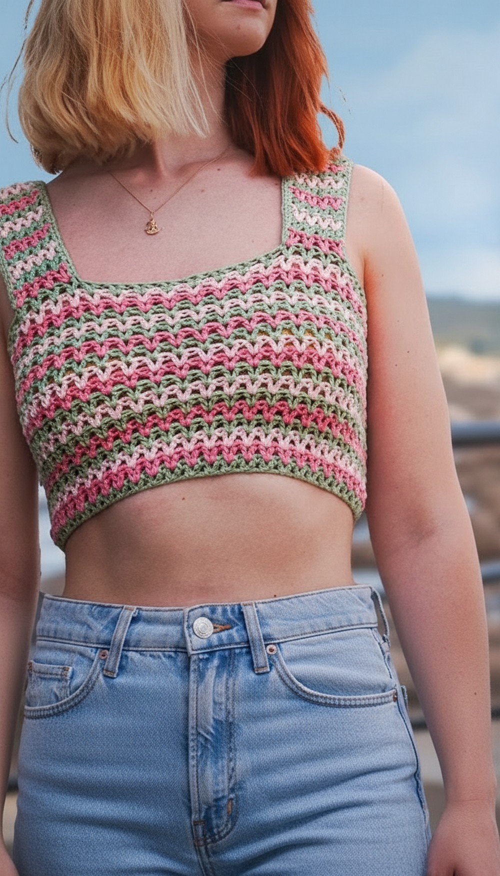 Crochet Tank Crop Top